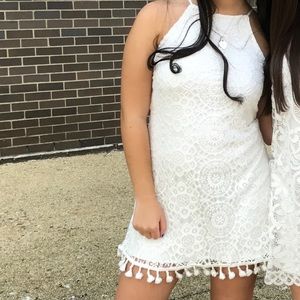 white lace dress. Size small.